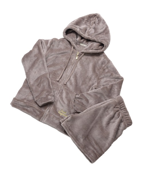 Dita（ディータ）の「しっとり柔らか。ソフトマイクロパーカー＆ショートパンツSetルームウェア（ルームウェア/パジャマ・レディース・コーラルピンク/ブラック/アイボリー/サンドグレー/スモークピンク/ピンク/ピンク系その他・FREE）」の15枚目の写真