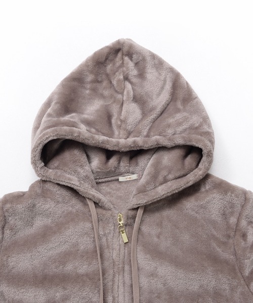 Dita（ディータ）の「しっとり柔らか。ソフトマイクロパーカー＆ショートパンツSetルームウェア（ルームウェア/パジャマ・レディース・コーラルピンク/ブラック/アイボリー/サンドグレー/スモークピンク/ピンク/ピンク系その他・FREE）」の20枚目の写真