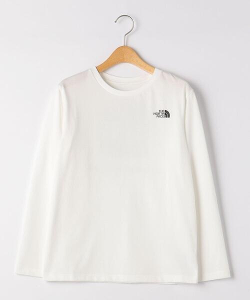 THE NORTH FACE（ザノースフェイス）の「◆＜THE NORTH FACE（ザノースフェイス）＞TJ  ロングスリーブ スクエアロゴ 130cm-150cm（Tシャツ/カットソー・キッズ・ネイビー/ホワイト/オリーブ/オレンジ・140cm/150cm/130cm）」の2枚目の写真