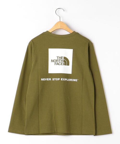 THE NORTH FACE（ザノースフェイス）の「◆＜THE NORTH FACE（ザノースフェイス）＞TJ  ロングスリーブ スクエアロゴ 130cm-150cm（Tシャツ/カットソー・キッズ・ネイビー/ホワイト/オリーブ/オレンジ・140cm/150cm/130cm）」の18枚目の写真