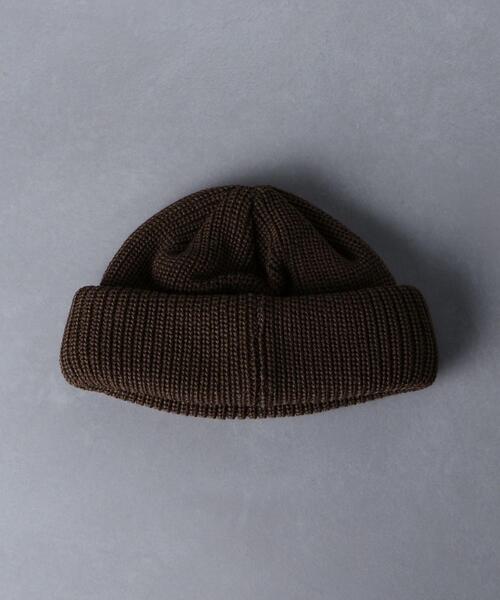 KIJIMA TAKAYUKI（キジマ　タカユキ）の「＜KIJIMA TAKAYUKI（キジマ タカユキ）＞ ニット デッキ キャップ（ニットキャップ/ビーニー・メンズ・ブラック/ダークブラウン/グレー/オフホワイト・FREE）」の5枚目の写真
