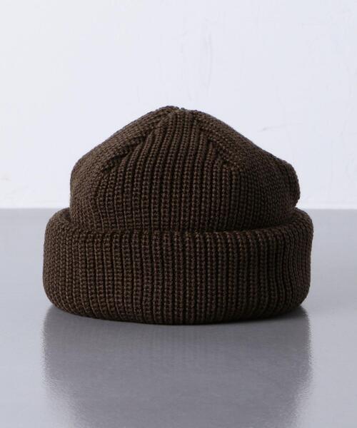KIJIMA TAKAYUKI（キジマ　タカユキ）の「＜KIJIMA TAKAYUKI（キジマ タカユキ）＞ ニット デッキ キャップ（ニットキャップ/ビーニー・メンズ・ブラック/ダークブラウン/グレー/オフホワイト・FREE）」の7枚目の写真