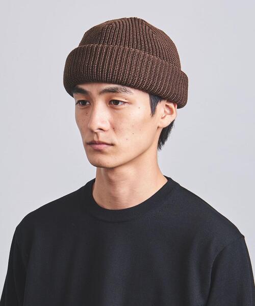 KIJIMA TAKAYUKI（キジマ　タカユキ）の「＜KIJIMA TAKAYUKI（キジマ タカユキ）＞ ニット デッキ キャップ（ニットキャップ/ビーニー・メンズ・ブラック/ダークブラウン/グレー/オフホワイト・FREE）」の9枚目の写真