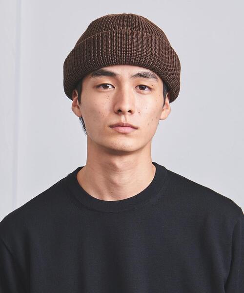 KIJIMA TAKAYUKI（キジマ　タカユキ）の「＜KIJIMA TAKAYUKI（キジマ タカユキ）＞ ニット デッキ キャップ（ニットキャップ/ビーニー・メンズ・ブラック/ダークブラウン/グレー/オフホワイト・FREE）」の8枚目の写真