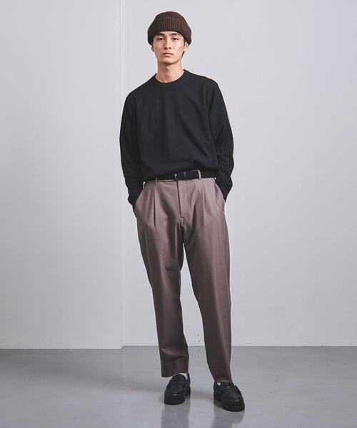 KIJIMA TAKAYUKI（キジマ　タカユキ）の「＜KIJIMA TAKAYUKI（キジマ タカユキ）＞ ニット デッキ キャップ（ニットキャップ/ビーニー・メンズ・ブラック/ダークブラウン/グレー/オフホワイト・FREE）」の10枚目の写真