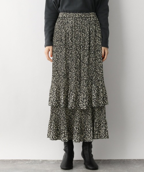 A part by(アパートバイ)の「Poティアードプリーツスカート 238974(スカート・レディース・ブラック系その他2/ブラック/ライトベージュ・FREE)」の22枚目の写真