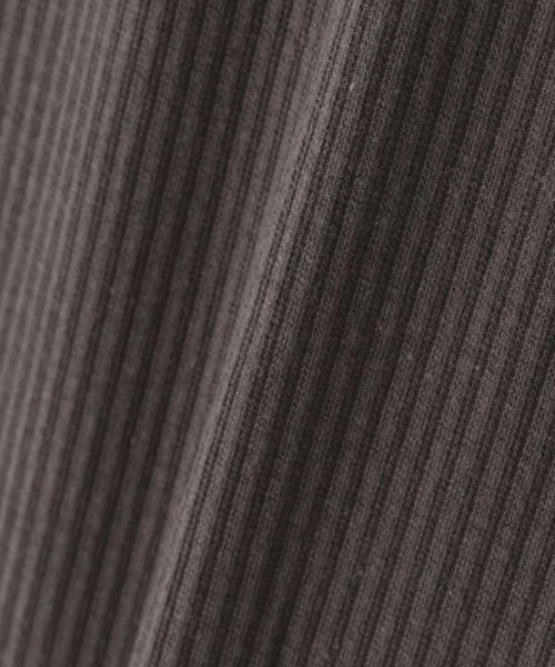 N.(N. Natural Beauty Basic)(エヌエヌナチュラルビューティーベーシック)の「ベーシックリブロングTシャツ(Tシャツ/カットソー・レディース・ホワイト/ブラック/ブラウン・MEDIUM)」の15枚目の写真