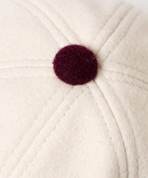 WEGO（ウィゴー）の「WEGO/配色メルトンキャップ（キャップ・レディース・ブラック/ブラウン/マスタード/ワイン・FREE）」の20枚目の写真