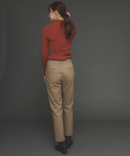 SENSE OF PLACE by URBAN RESEARCH（センスオブプレイスバイアーバンリサーチ）の「ストレッチリブハイネックセーター（ニット/セーター・レディース・オレンジ/アイボリー/ブラック・ONE）」の22枚目の写真