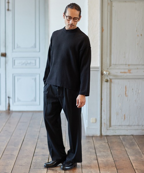 CAMBIO（カンビオ）の「mn2483-7GGニットモックネックセーター（ニット/セーター・メンズ・ブラック/アイボリー/グリーン・L/XL/M）」の20枚目の写真