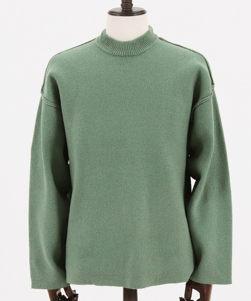 CAMBIO（カンビオ）の「mn2483-7GGニットモックネックセーター（ニット/セーター・メンズ・ブラック/アイボリー/グリーン・L/XL/M）」の21枚目の写真