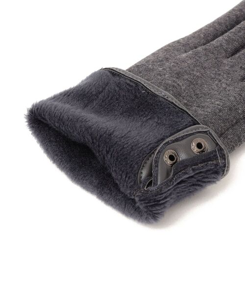 Sergio De Rosa（セルジオデローザ）の「Sergio De Rosa:2BUTTONSグローブ（手袋・レディース・ダークグレー/ブラック・ONE SIZE）」の3枚目の写真
