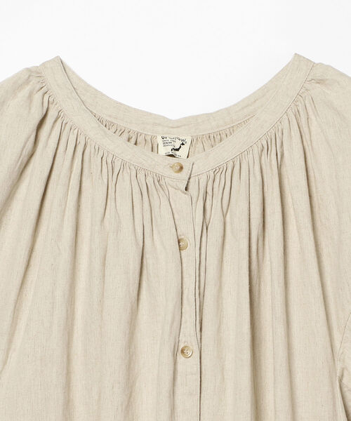 orSlow（オアスロウ）の「orSlow / COTTON LINEN SMOCK DRESS　スモックドレス ワンピース（ワンピース・レディース・ホワイト系その他5・ONE SIZE）」の3枚目の写真