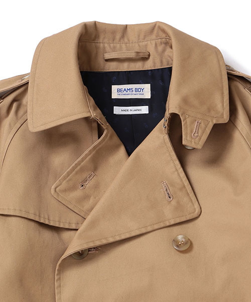 BEAMS BOY(ビームスボーイ)の「●【予約】BEAMS BOY / ギャバ トレンチ コート 15SS(トレンチコート・レディース・ベージュ・ONE SIZE)」の10枚目の写真