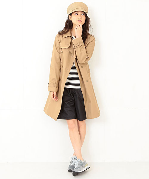 BEAMS BOY(ビームスボーイ)の「●【予約】BEAMS BOY / ギャバ トレンチ コート 15SS(トレンチコート・レディース・ベージュ・ONE SIZE)」の5枚目の写真
