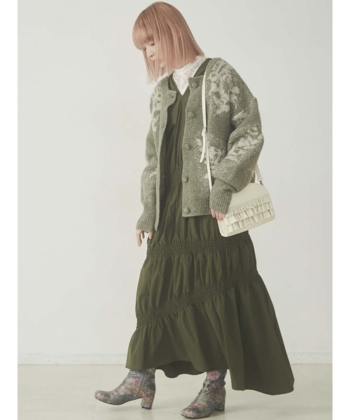 merry jenny（メリージェニー）の「フリルショルダーbag（ショルダーバッグ・レディース・ブラック/アイボリー/ボルドー・FREE）」の4枚目の写真