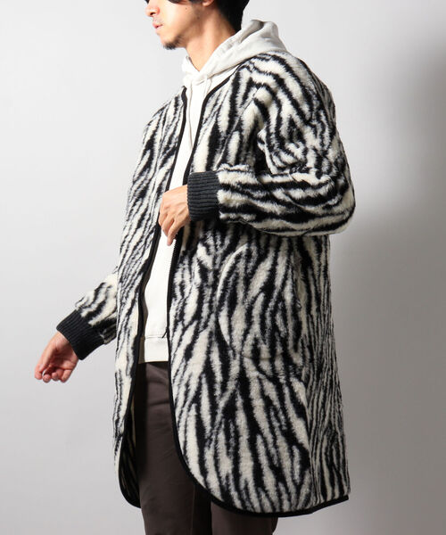 COLD BREAKER（コールドブレーカー）の「【COLD BREAKER/コールドブレーカー】Zip Up Coat ボア パイル ジップコート（その他アウター・メンズ・ベージュ/グレー/ホワイト系その他4・MEDIUM）」の7枚目の写真