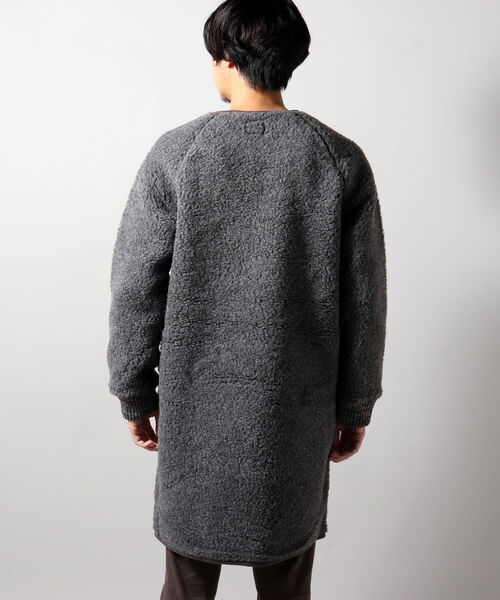 COLD BREAKER（コールドブレーカー）の「【COLD BREAKER/コールドブレーカー】Zip Up Coat ボア パイル ジップコート（その他アウター・メンズ・ベージュ/グレー/ホワイト系その他4・MEDIUM）」の16枚目の写真