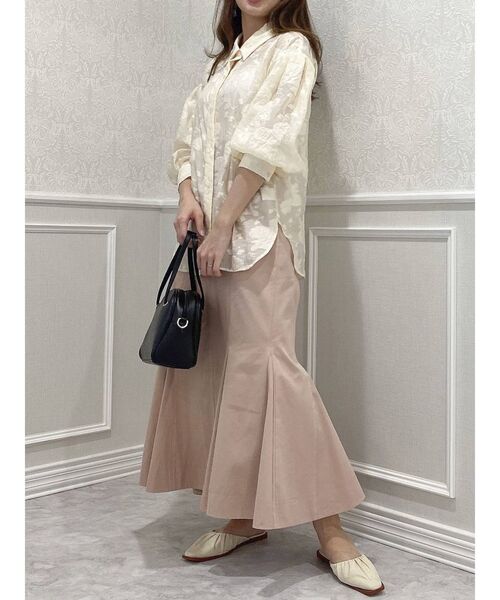 dazzlin（ダズリン）の「ステッチラインマーメイドスカート（スカート・レディース・ベージュ/オフホワイト/インディゴブルー/ピンク・SMALL/MEDIUM）」の18枚目の写真