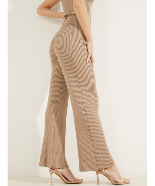 Guess（ゲス）の「Eco Colette Rib-Knit Wide Leg Pant（その他パンツ・レディース・ブラック/ホワイト/ベージュ・X-SMALL/SMALL/MEDIUM）」の12枚目の写真