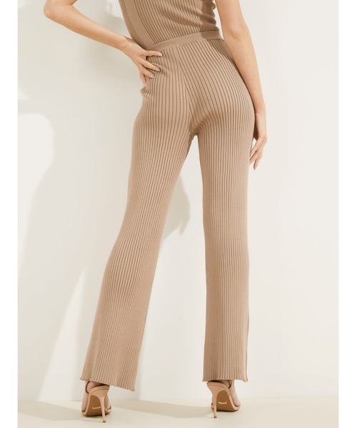 Guess（ゲス）の「Eco Colette Rib-Knit Wide Leg Pant（その他パンツ・レディース・ブラック/ホワイト/ベージュ・X-SMALL/SMALL/MEDIUM）」の13枚目の写真