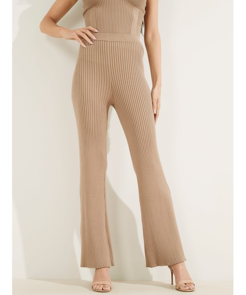 Guess（ゲス）の「Eco Colette Rib-Knit Wide Leg Pant（その他パンツ・レディース・ブラック/ホワイト/ベージュ・X-SMALL/SMALL/MEDIUM）」の14枚目の写真