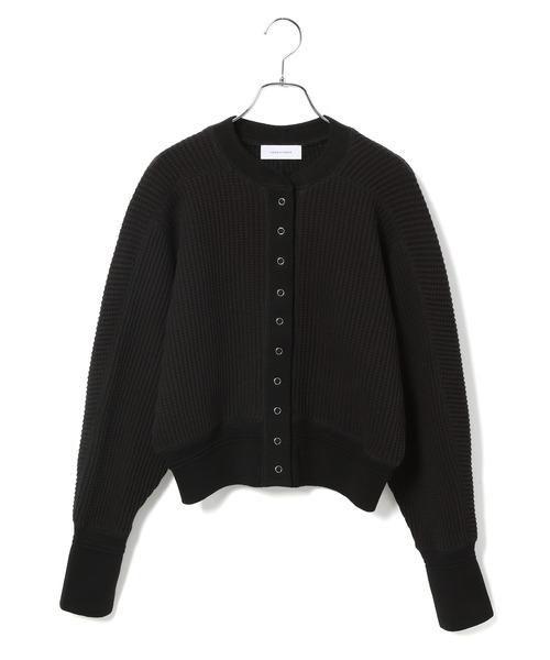 ADAM ET ROPE'（アダムエロペ）の「サーマルカーディガン（カーディガン/ボレロ・レディース・ブラック/サックスブルー/キナリ・FREE）」の10枚目の写真