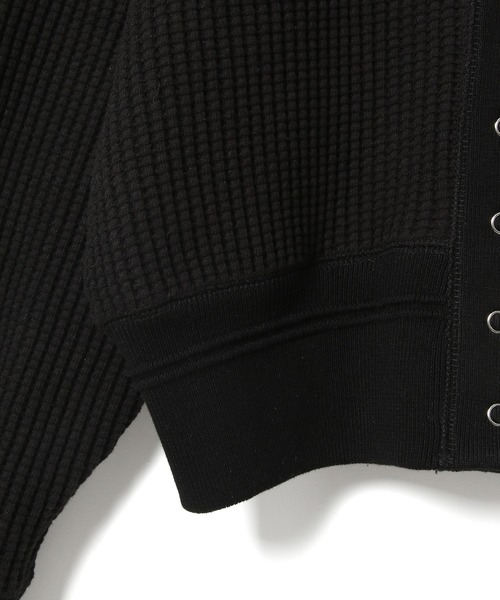 ADAM ET ROPE'（アダムエロペ）の「サーマルカーディガン（カーディガン/ボレロ・レディース・ブラック/サックスブルー/キナリ・FREE）」の7枚目の写真