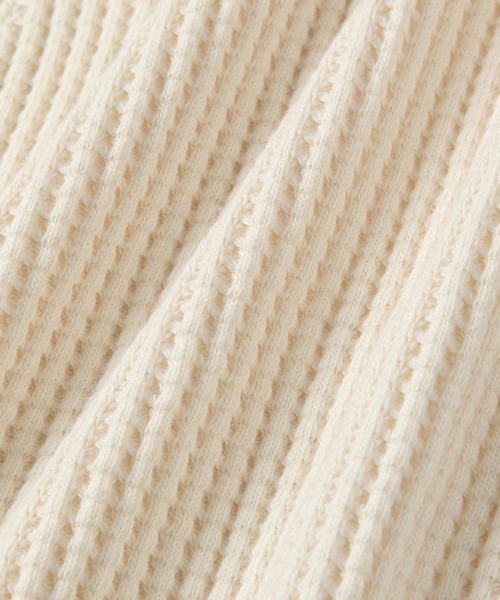 ADAM ET ROPE'（アダムエロペ）の「サーマルカーディガン（カーディガン/ボレロ・レディース・ブラック/サックスブルー/キナリ・FREE）」の5枚目の写真