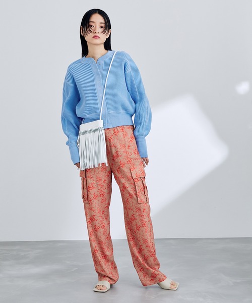 ADAM ET ROPE'（アダムエロペ）の「サーマルカーディガン（カーディガン/ボレロ・レディース・ブラック/サックスブルー/キナリ・FREE）」の15枚目の写真