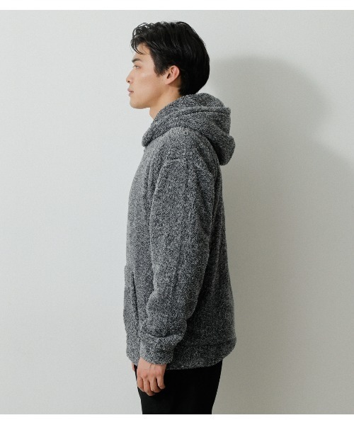 AZUL by moussy(アズールバイマウジー)の「BOA ZIP HOODIE/ボアジップフーディ(パーカー・メンズ・オフホワイト/ブラック/グレー・MEDIUM/LARGE)」の17枚目の写真