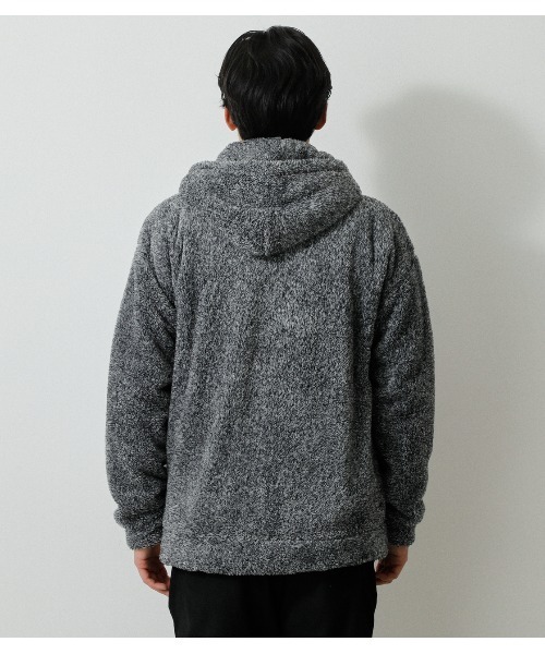 AZUL by moussy(アズールバイマウジー)の「BOA ZIP HOODIE/ボアジップフーディ(パーカー・メンズ・オフホワイト/ブラック/グレー・MEDIUM/LARGE)」の18枚目の写真