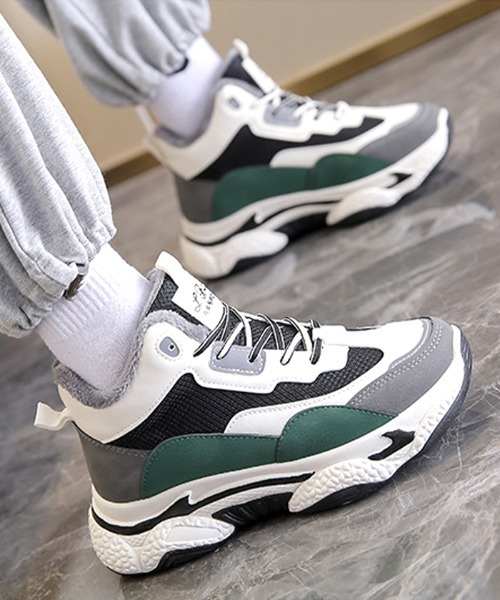 Futier land(フューティアランド)の「ハイカットダッドスニーカー(スニーカー・レディース・ブラック/グリーン・35/36/37/38/39/40)」の5枚目の写真