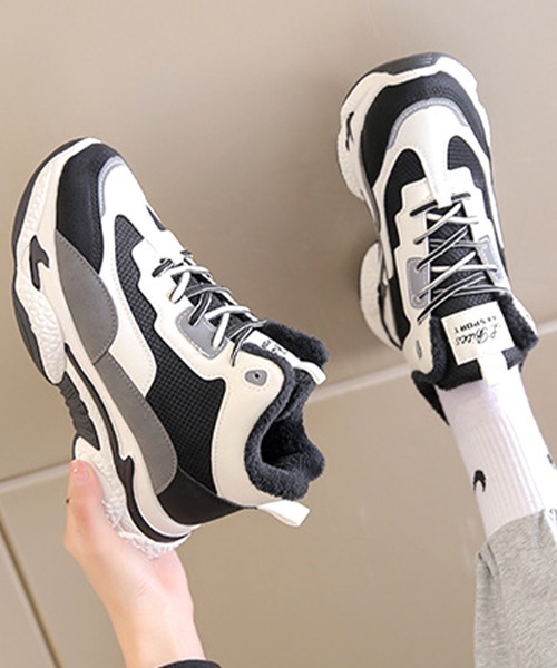 Futier land(フューティアランド)の「ハイカットダッドスニーカー(スニーカー・レディース・ブラック/グリーン・35/36/37/38/39/40)」の10枚目の写真