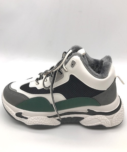 Futier land(フューティアランド)の「ハイカットダッドスニーカー(スニーカー・レディース・ブラック/グリーン・35/36/37/38/39/40)」の19枚目の写真