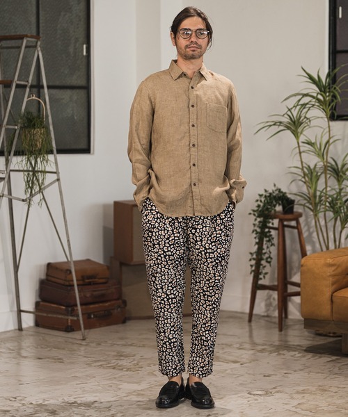 パンツ Leopard Bootcut Pants (KHAKI GRAY) Fti 520 bootcut khaki brown