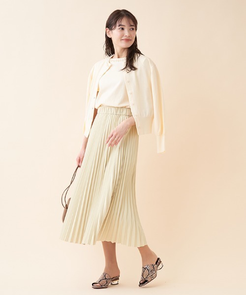 en recre（アンレクレ）の「ニットアンサンブル（カーディガン/ボレロ・レディース・ダークネイビー/チョコ・2）」の6枚目の写真