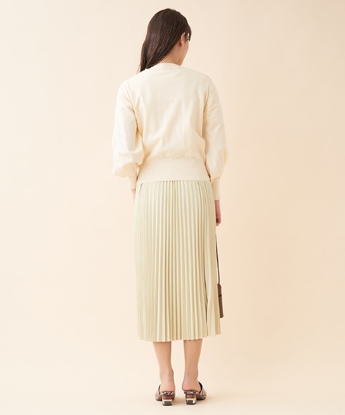 en recre（アンレクレ）の「ニットアンサンブル（カーディガン/ボレロ・レディース・ダークネイビー/チョコ・2）」の11枚目の写真