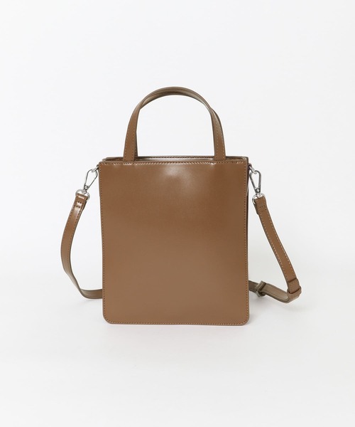 SENSE OF PLACE by URBAN RESEARCH（センスオブプレイスバイアーバンリサーチ）の「2WAYスクエアミニトートバッグ（トートバッグ・レディース・ブラック/ブラウン/グリーン・ONE）」の22枚目の写真