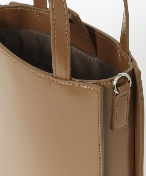 SENSE OF PLACE by URBAN RESEARCH（センスオブプレイスバイアーバンリサーチ）の「2WAYスクエアミニトートバッグ（トートバッグ・レディース・ブラック/ブラウン/グリーン・ONE）」の16枚目の写真