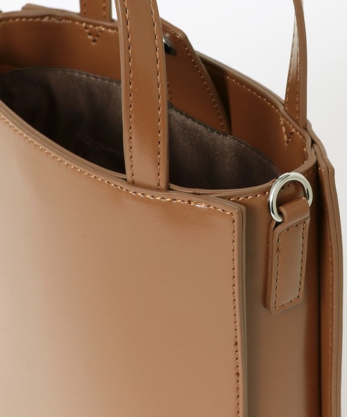 SENSE OF PLACE by URBAN RESEARCH（センスオブプレイスバイアーバンリサーチ）の「2WAYスクエアミニトートバッグ（トートバッグ・レディース・ブラック/ブラウン/グリーン・ONE）」の13枚目の写真