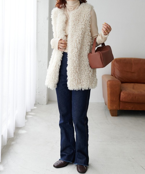 DISCOAT（ディスコート）の「USコットンデニムフレアパンツ（デニムパンツ・レディース・アイボリー/ブラック/サックスブルー/ネイビー・SMALL/MEDIUM/LARGE）」の16枚目の写真