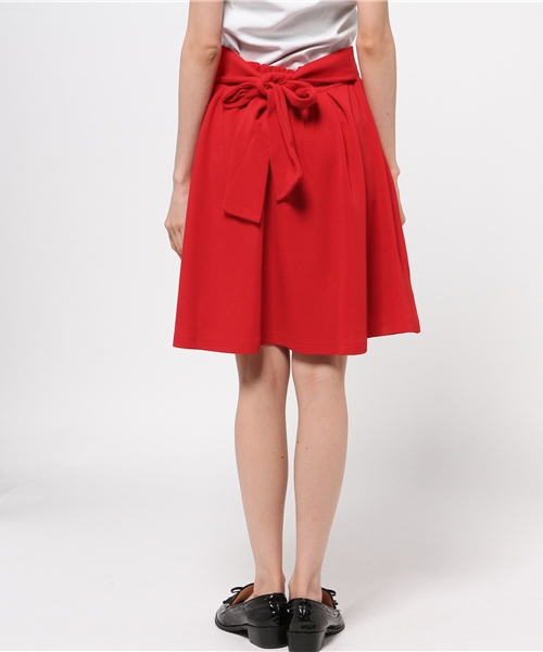 WEGO（ウィゴー）の「WEGO/バックリボンフレアスカート（スカート・レディース・オフホワイト/ブラック/レッド・FREE）」の16枚目の写真