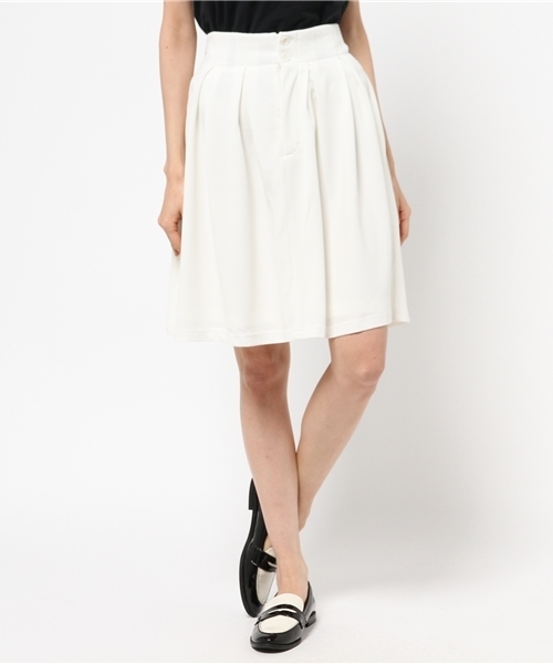 WEGO（ウィゴー）の「WEGO/バックリボンフレアスカート（スカート・レディース・オフホワイト/ブラック/レッド・FREE）」の4枚目の写真