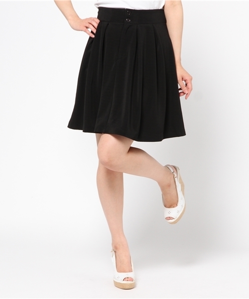 WEGO（ウィゴー）の「WEGO/バックリボンフレアスカート（スカート・レディース・オフホワイト/ブラック/レッド・FREE）」の5枚目の写真