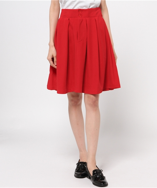 WEGO（ウィゴー）の「WEGO/バックリボンフレアスカート（スカート・レディース・オフホワイト/ブラック/レッド・FREE）」の6枚目の写真