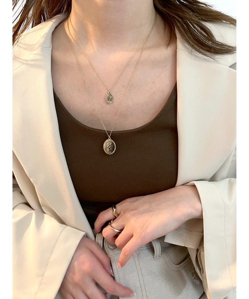 mystic（ミスティック）の「[eau un bijou] coin (necklace)（ネックレス・レディース・ゴールド・ONE SIZE）」の7枚目の写真
