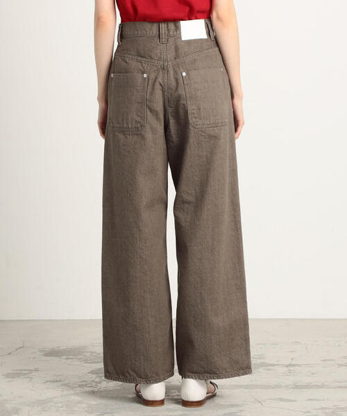 TOMORROWLAND (トゥモローランド)の「コットンデニム ハイウエストワイドパンツ(デニムパンツ・レディース・ホワイト/ブルー/キャメル・36/34/32)」の8枚目の写真