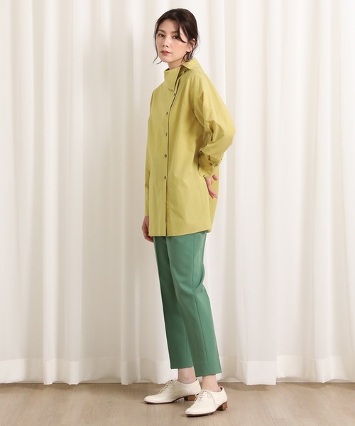 INED（イネド）の「美脚パンツ 快適な穿き心地 後ろウエストゴム（その他パンツ・レディース・レッド/オフホワイト/イエロー/ネイビー/グレイッシュベージュ/ブルーグレー/ターコイズブルー/チェリーピンク/ブラック/ブラウン/パープル/グリーン/モカ/オリーブ/ブルーグリーン/ライトホワイト・11号/9号/7号/5号）」の17枚目の写真
