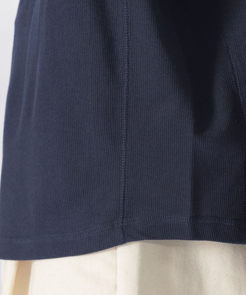 niko and...（ニコアンド）の「フェイクレイヤー裾ラウンドロンＴ（Tシャツ/カットソー・メンズ・ベージュ/ネイビー/オフホワイト/ライトグリーン・SMALL/MEDIUM/LARGE）」の10枚目の写真